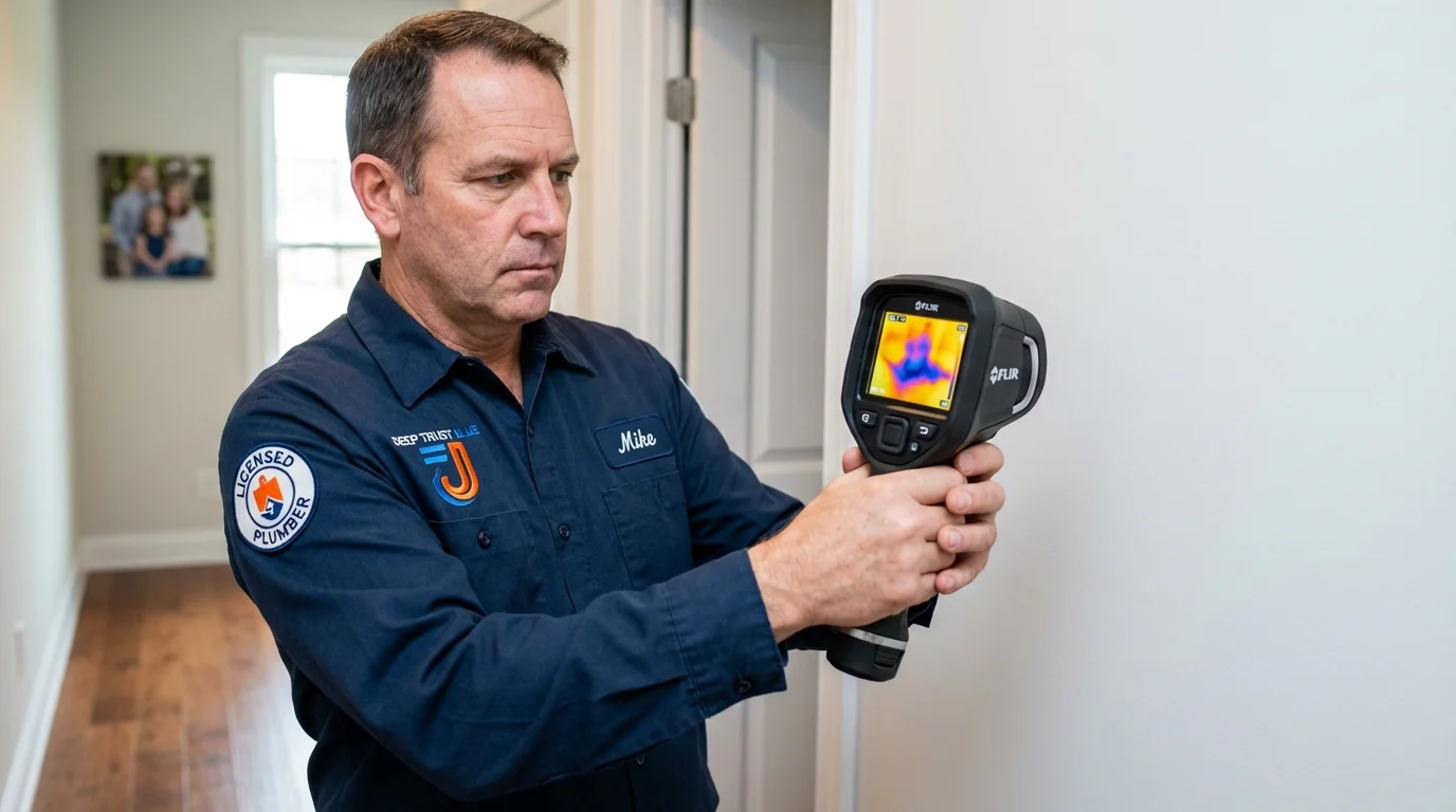 Thermal imaging leak detection by Johns Plumbing LLC in Mamou